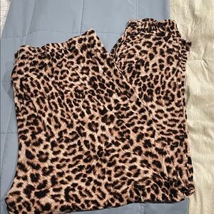 Soma XXL Cool Nights Animal Print PJ joggers